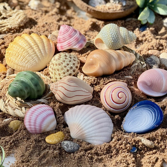 Yellow Door Seashells – Sensory Play Stones