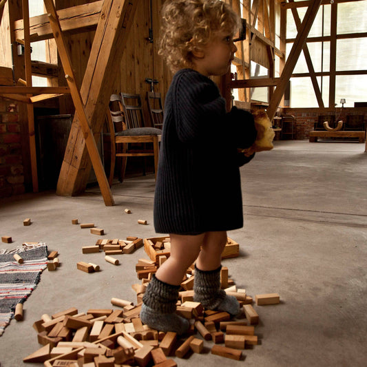 Wooden Story Natural Blocks in Sack XL - 50 pcs