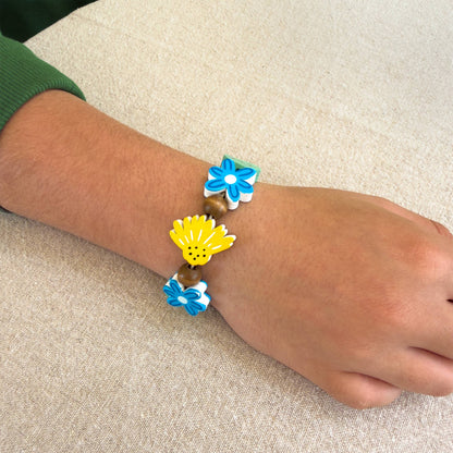 Cotton Twist Wildflower Bracelet Bead Kit