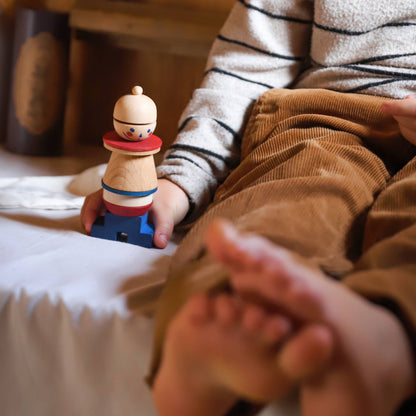 Wooden Story Stacking Toy Stick Fig No.02