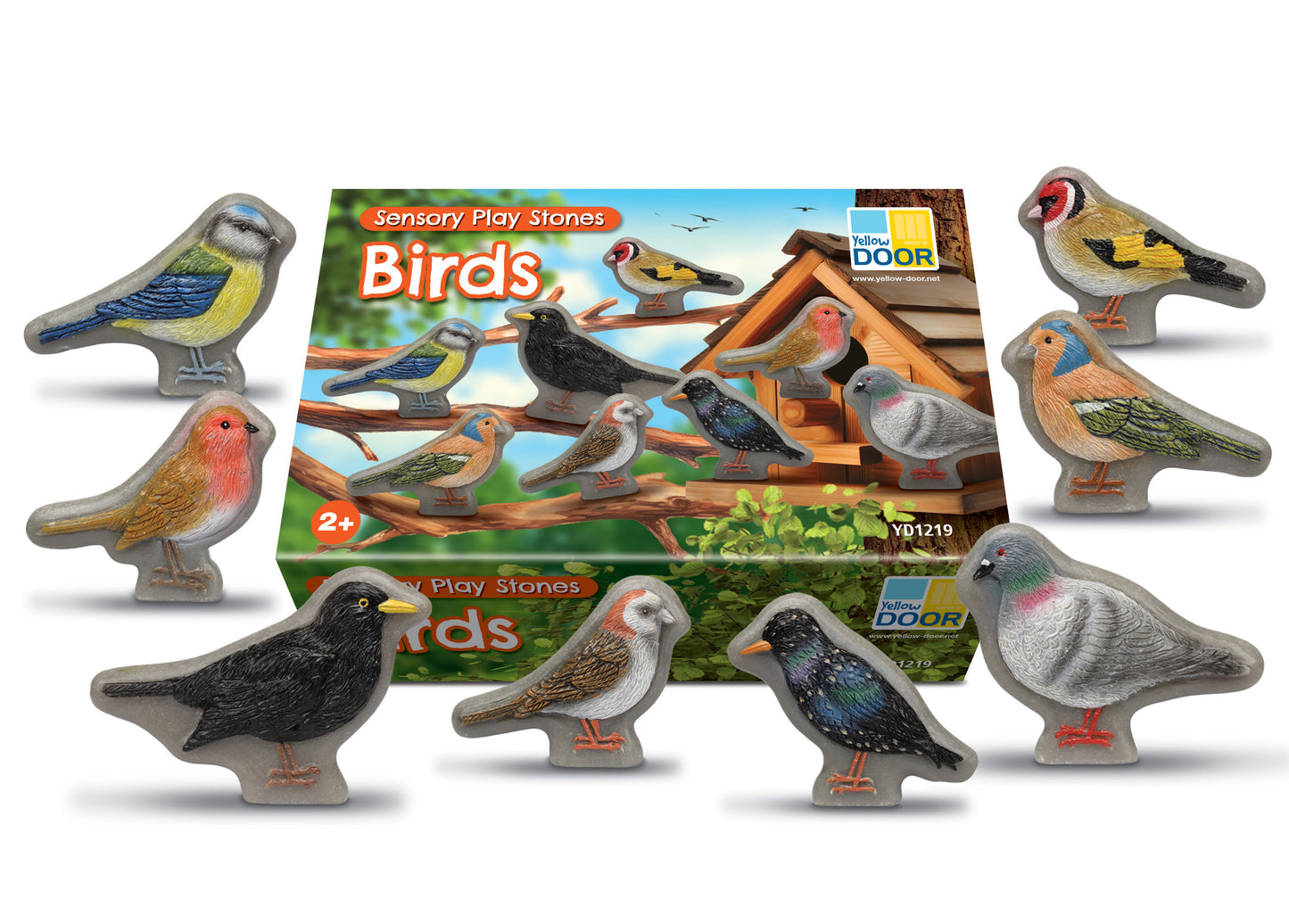 Yellow Door Birds – Sensory Play Stones