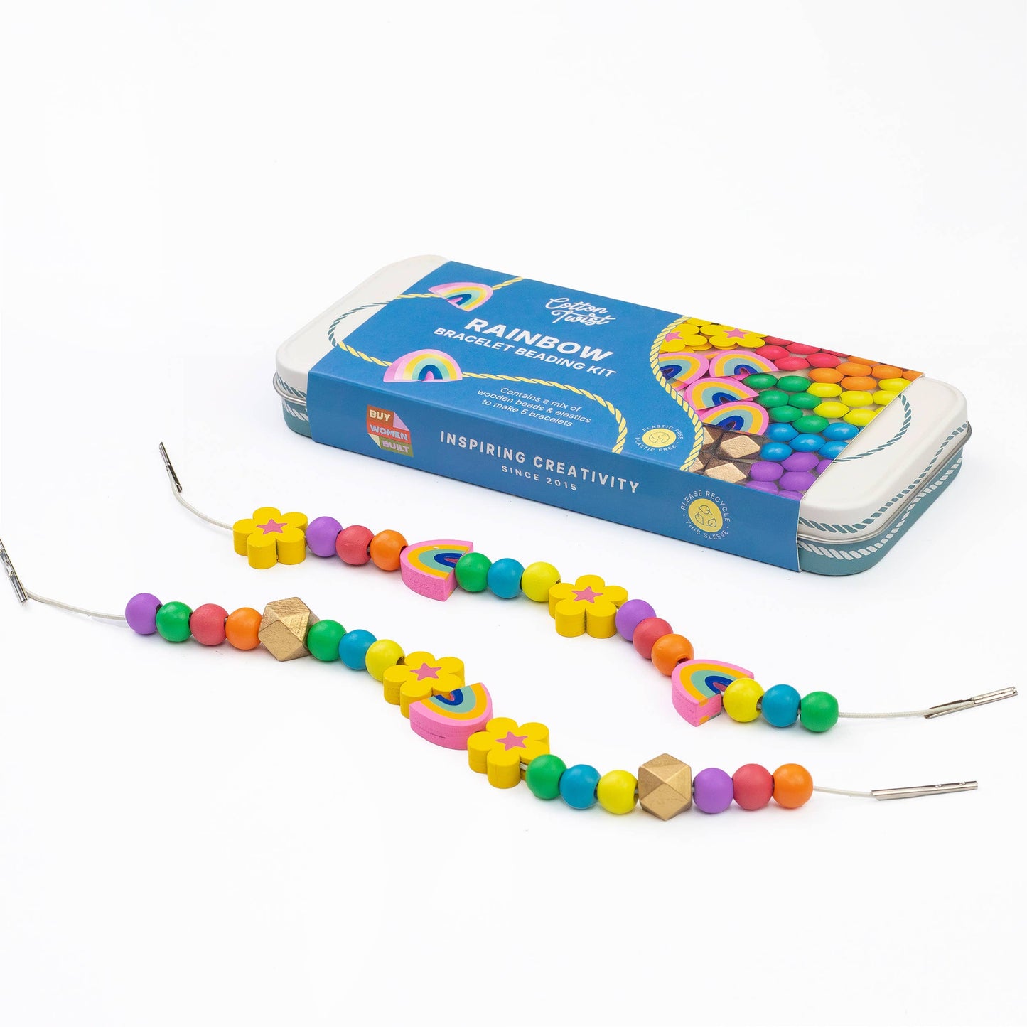 Cotton Twist Rainbow Bracelet Bead Kit