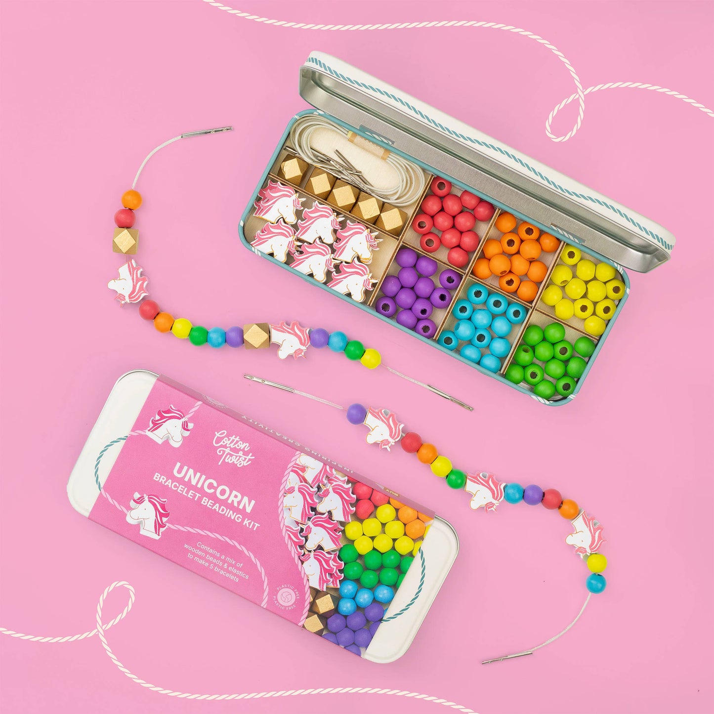 Cotton Twist Unicorn Bracelet Bead Kit