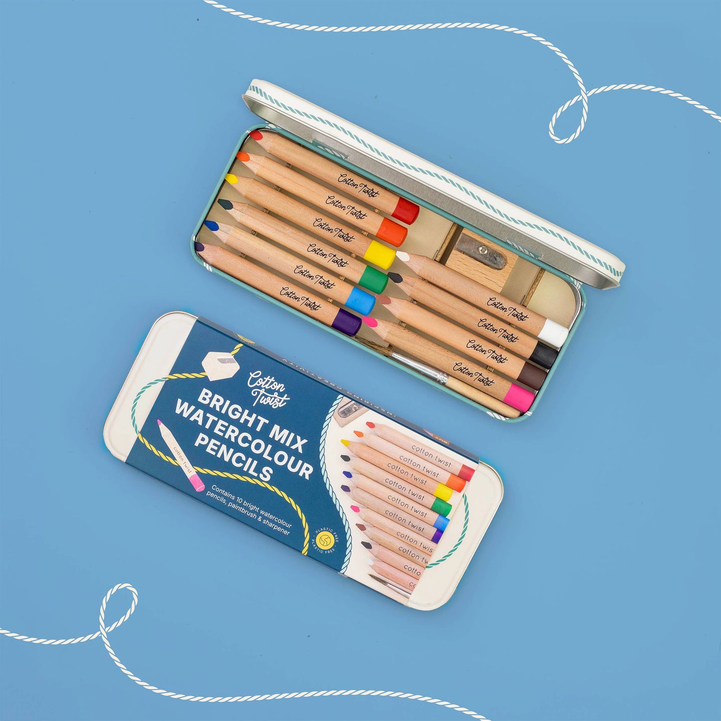 Cotton Twist Bright Mix Watercolour Pencils Set