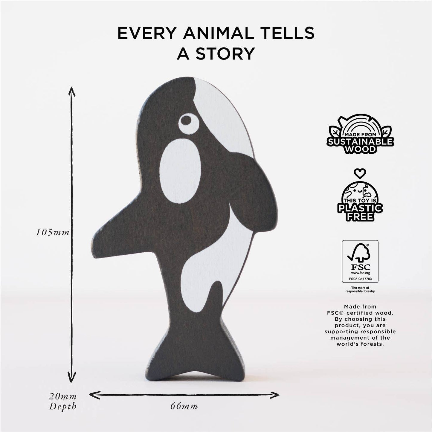 Le Toy Van Ocean Life Stacking Animals & Bag