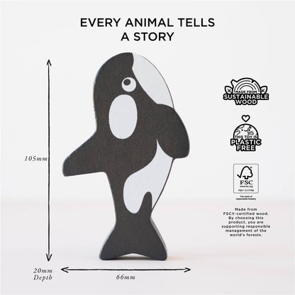 Le Toy Van Ocean Life Stacking Animals & Bag