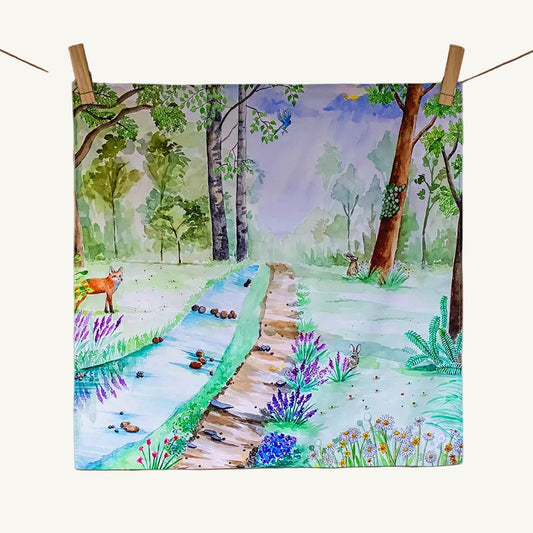 Wonderie Organic Cotton Play Cloth - A Walk in the Forest