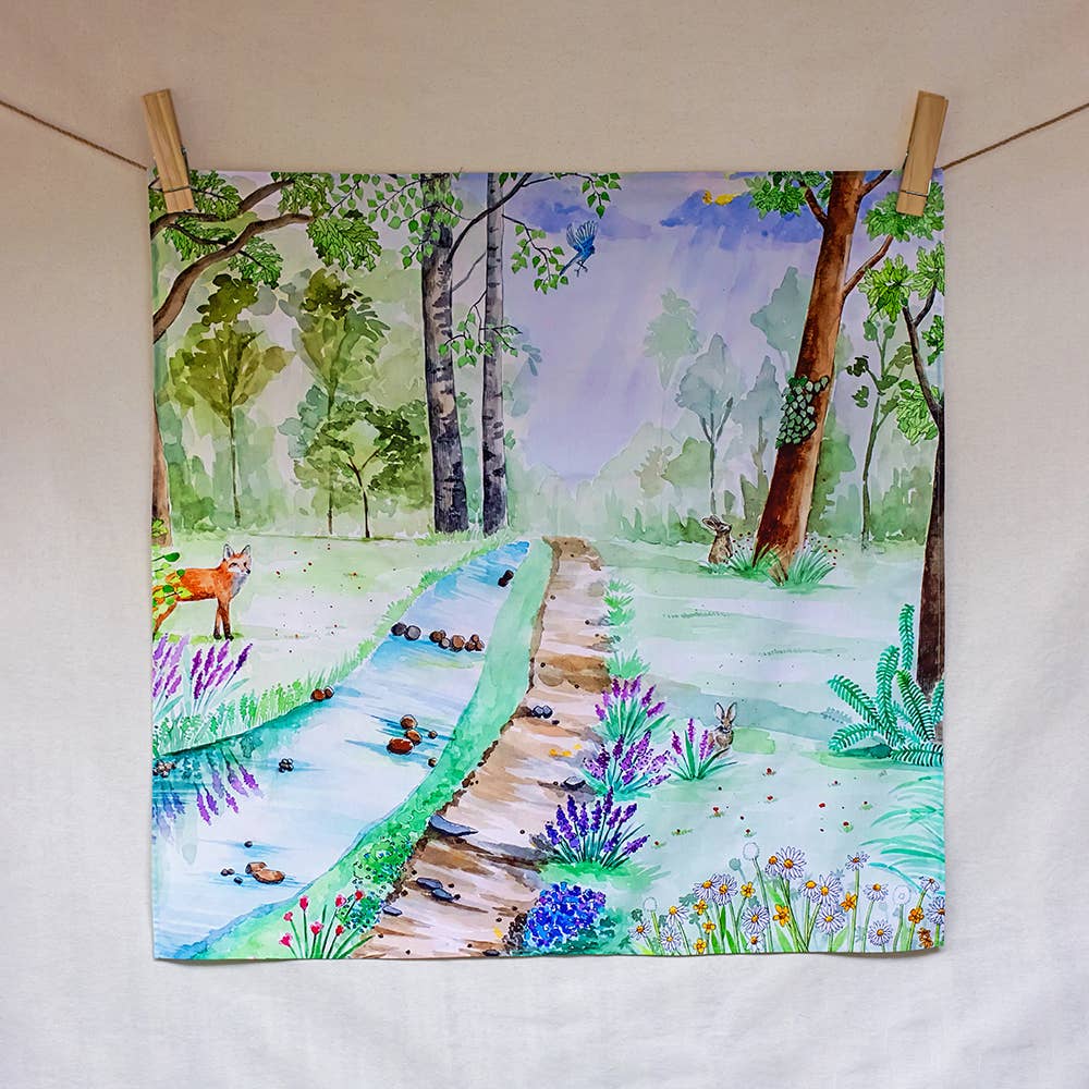 Wonderie Organic Cotton Play Cloth - A Walk in the Forest