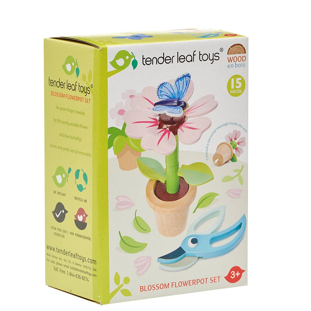Tender Leaf Blossom Flowerpot Set