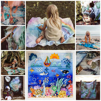 Wonderie Organic Cotton Play Cloth - In Bloom