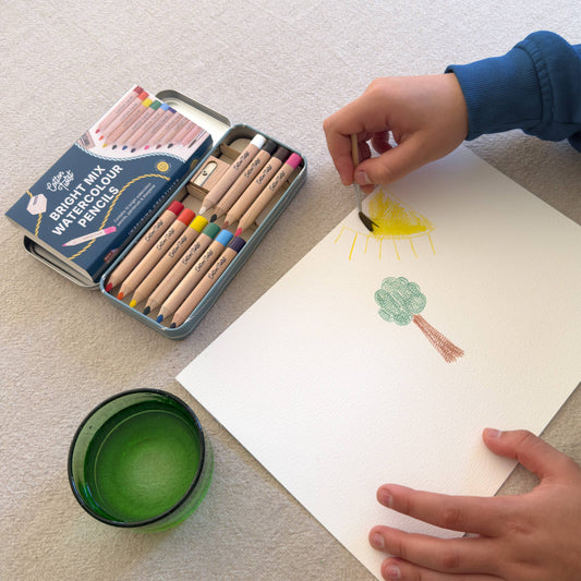 Cotton Twist Bright Mix Watercolour Pencils Set
