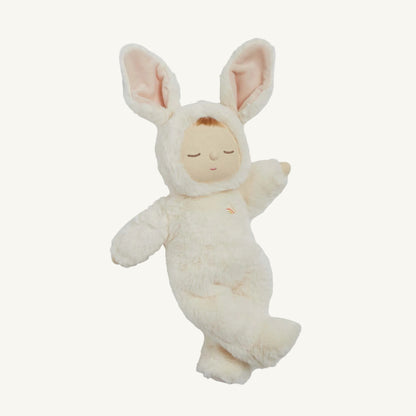 Plush Moppet bunny soft toy on a white background