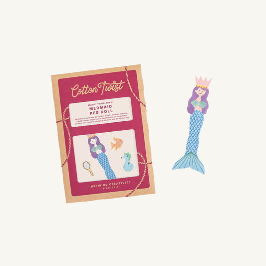 Cotton Twist Make Your Own Mermaid Peg Doll