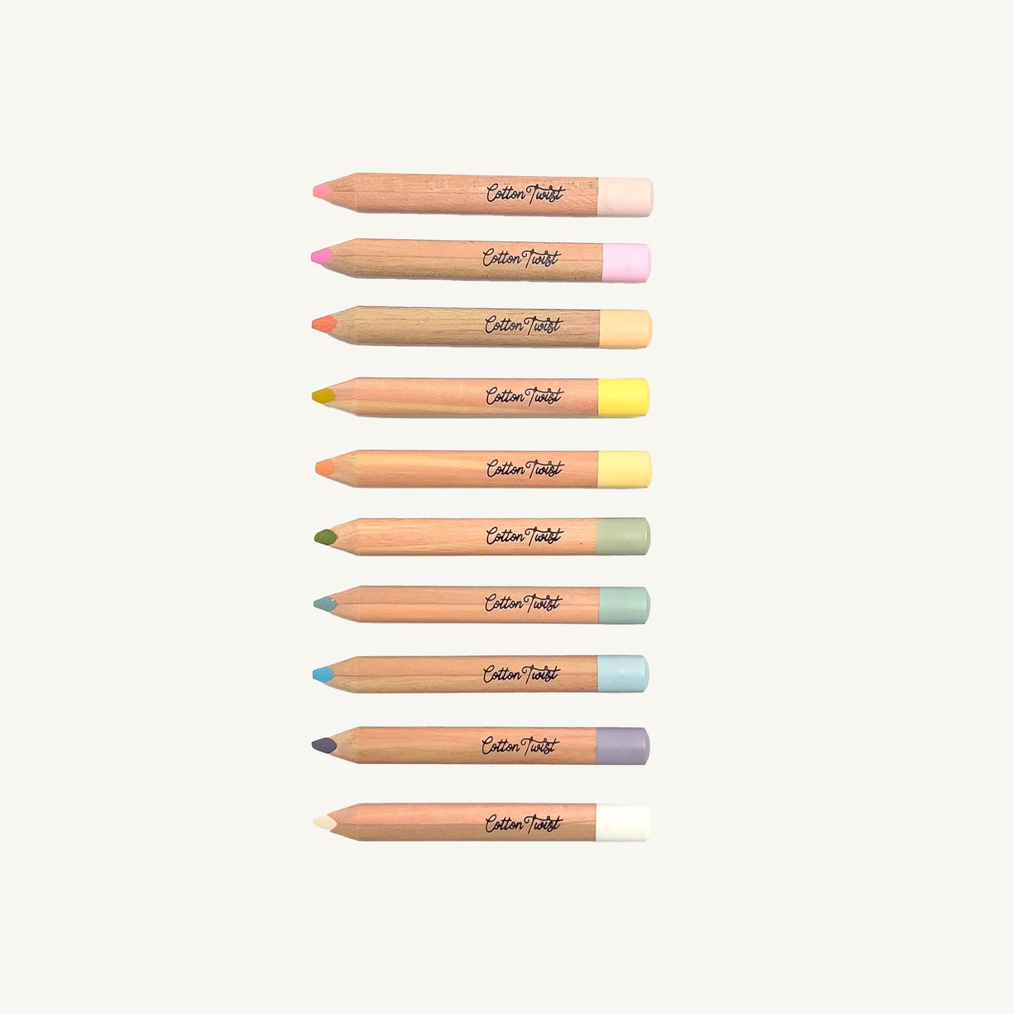 Cotton Twist Pastel Mix Watercolour Pencils Set