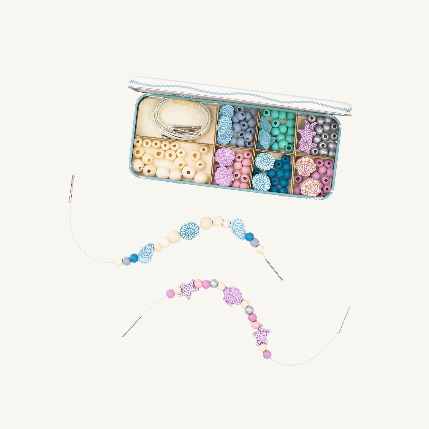 Cotton Twist Seashell Bracelet Bead Kit