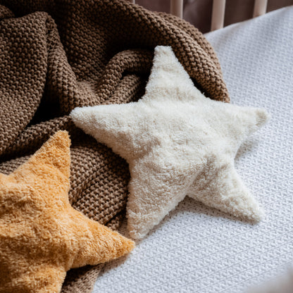 Senger-Naturwelt Warming Cushion Star - Light Yellow