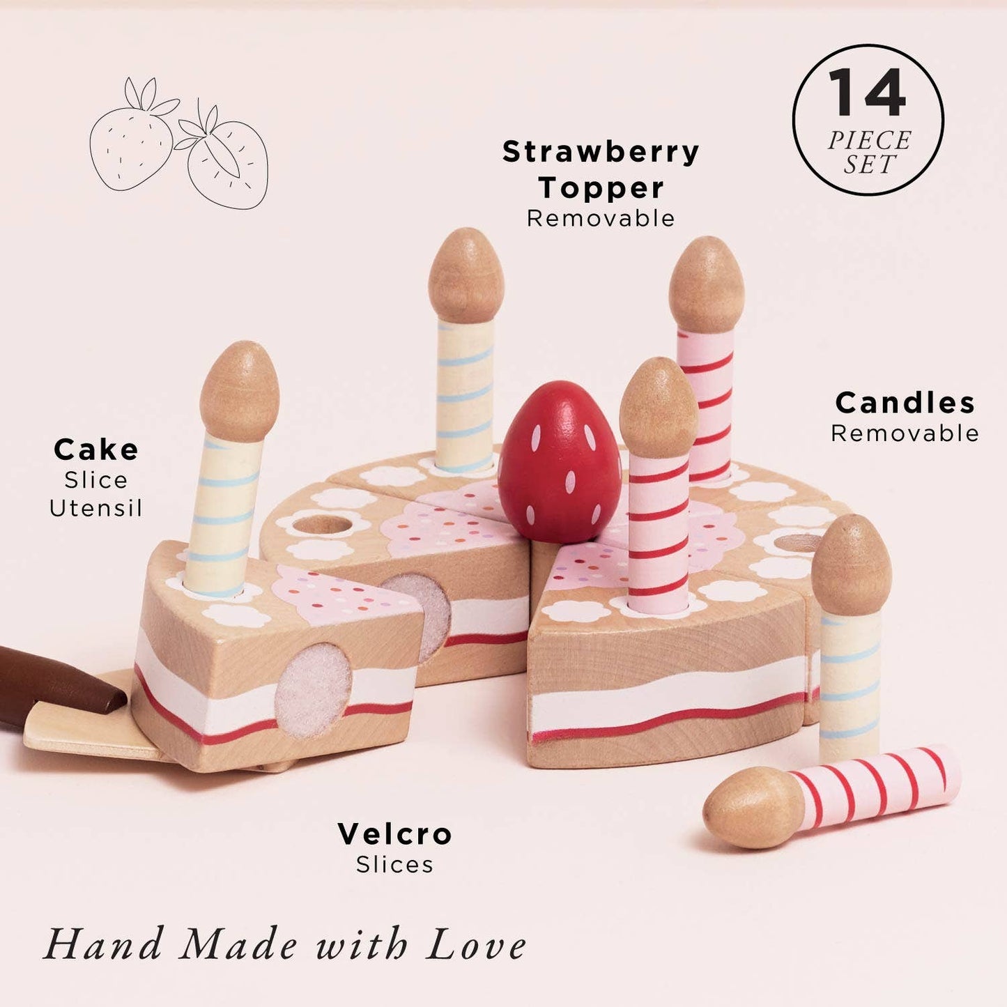Le Toy Van Sliceable Birthday Cake & Candles