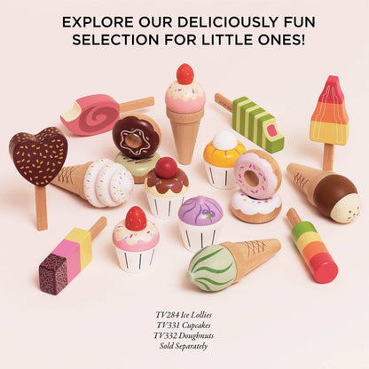 Le Toy Van Wooden Ice Cream Stand & Toppings