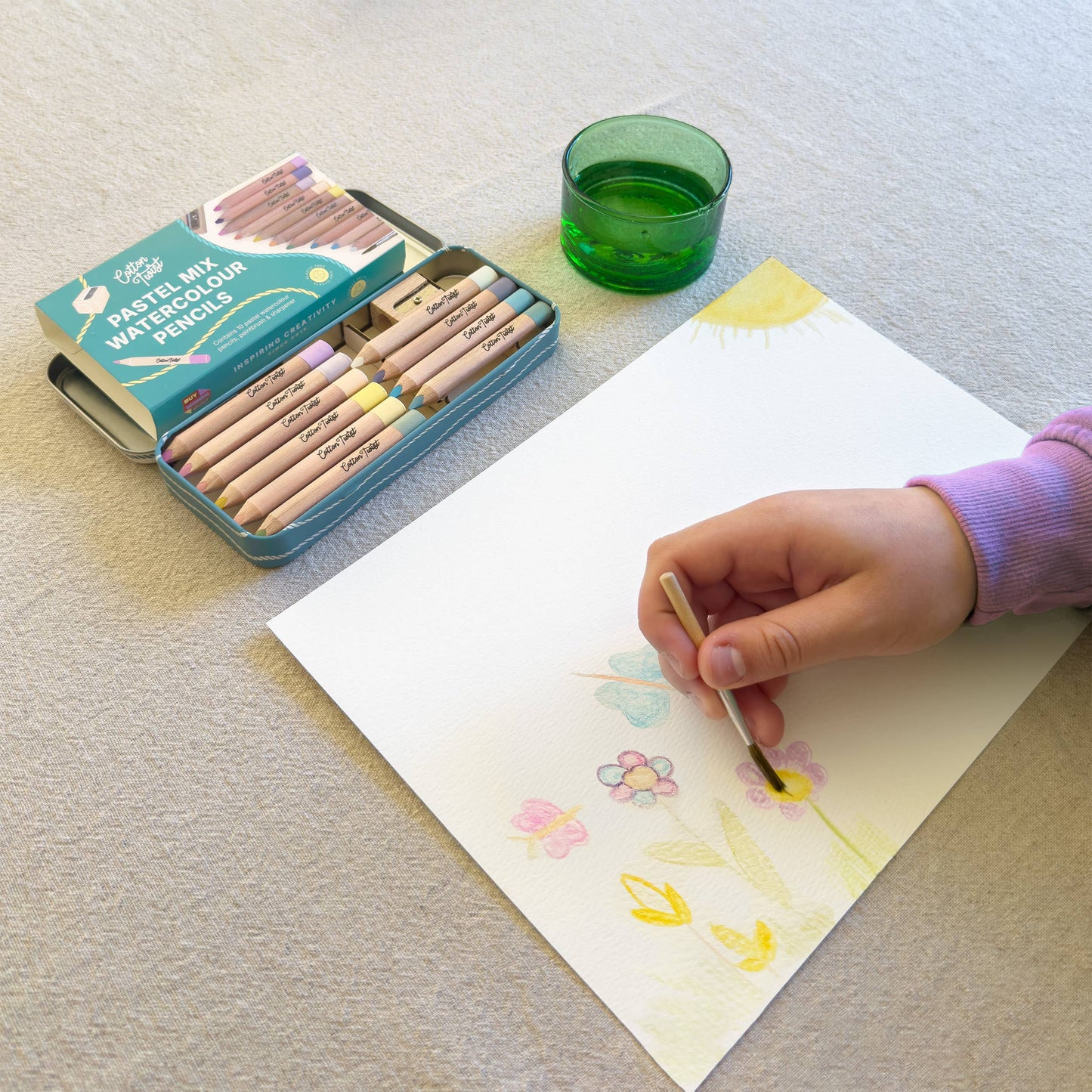 Cotton Twist Pastel Mix Watercolour Pencils Set