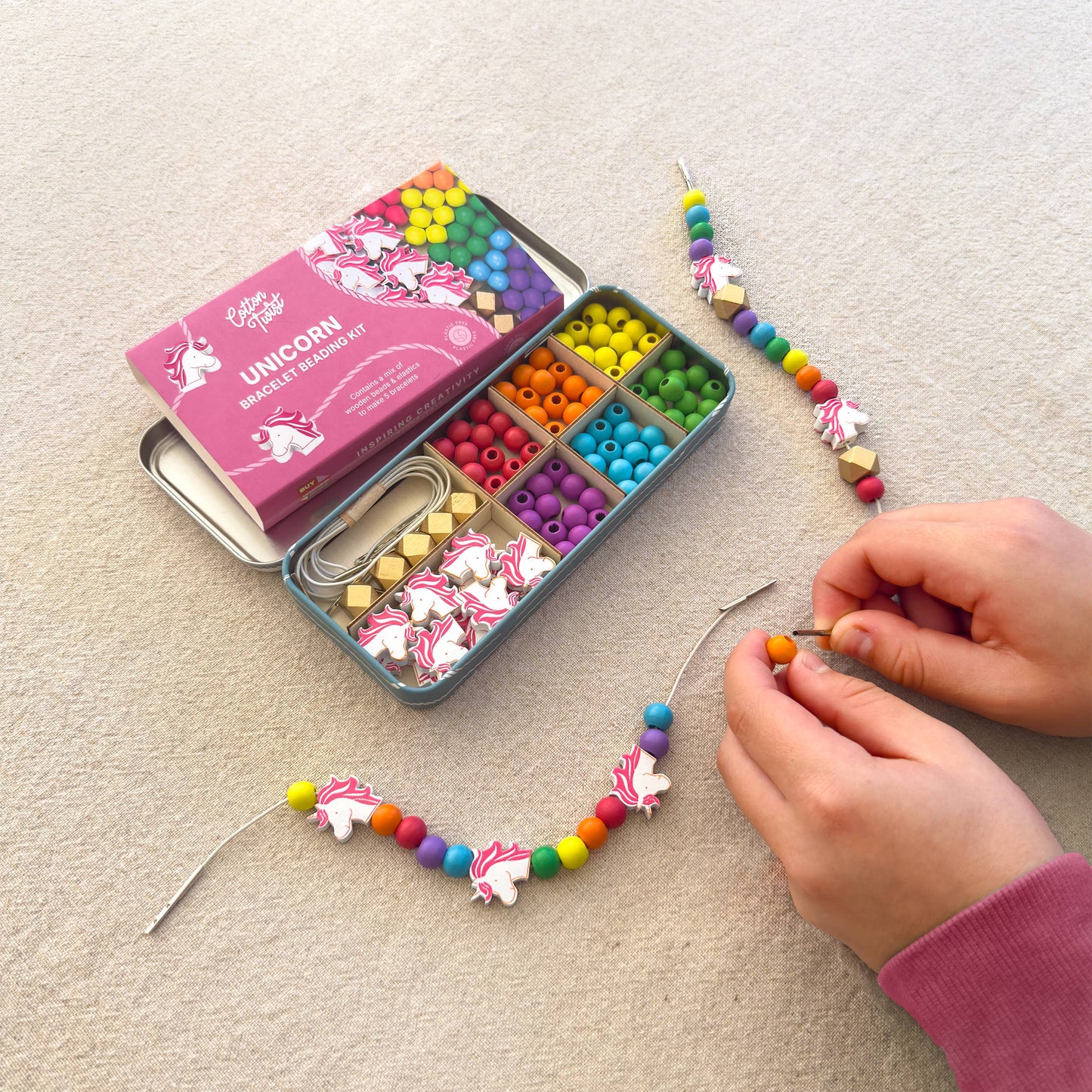 Cotton Twist Unicorn Bracelet Bead Kit