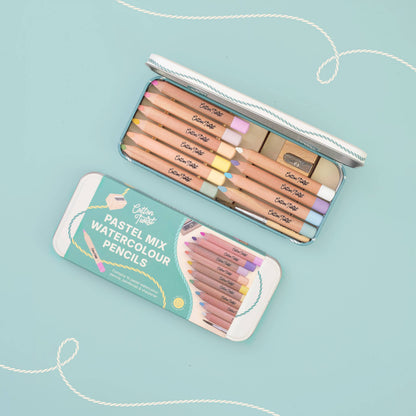 Cotton Twist Pastel Mix Watercolour Pencils Set