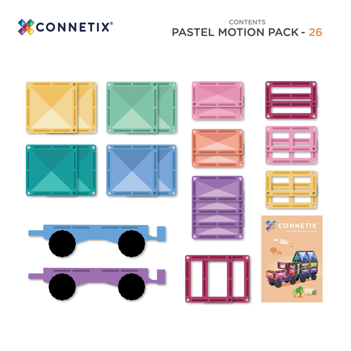 CONNETIX Pastel Motion Pack 26 pc