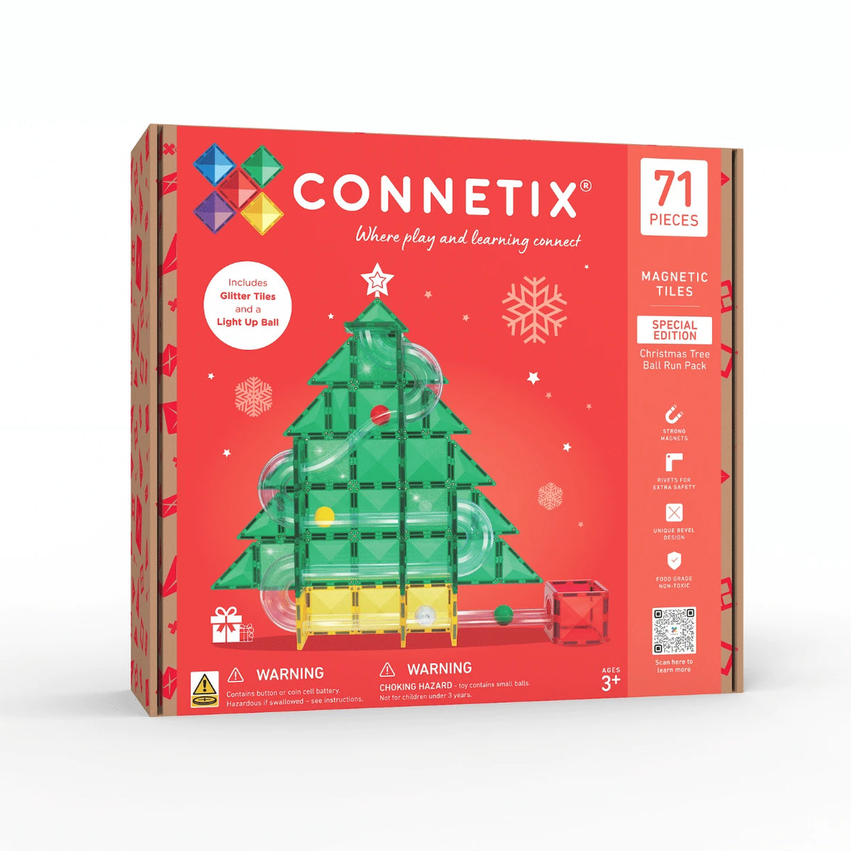 CONNETIX Special Edition Christmas Tree Ball Run 71pc